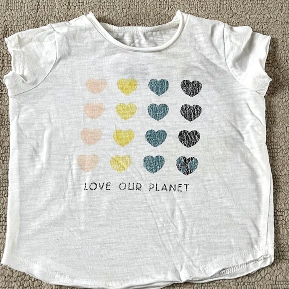 Grayson Threads Other - Grayson Mini Girls Love Our Planet Short Sleeve Shirt - 2T